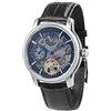 Thomas Earnshaw Longitude Shadow ES-8063 - Orologio automatico da uomo con cassa in acciaio inox da 42 mm, cinturino in vera pelle, impermeabile fino a 50 m
