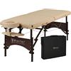 Master Massage Equipment Master Massage Argo - Lettino da massaggio portatile, pieghevole, 71 cm, con gambe in legno di noce