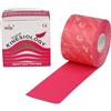 Nasara Nastro kinesiologico originale per sport e medicina, rotolo singolo, dimensioni rotolo 5cm x 5m, colore rosa