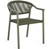 Bizzotto Sedia con braccioli canarias ivy