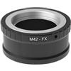 ECVGHD Regolabile Alluminio M42-FX M42 per M 42 Lens per X Mount Fuji X-Pro1 X-M1 X-E1 X-E2 Anello Adattatore Camera Accesso