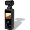 Diyeeni Fotocamera D'azione Tascabile, Videocamera da Palmare Mini WiFi da 16 MP, Videocamera Tascabile a 270 ° con Schermo LCD HD da 1,3 Pollici, Custodia Impermeabile da 30 M,