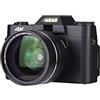 NGDVJEXPHUKS Videocamera, Videocamera digitale Vlog for Portatile Zoom 16X 30MP Video e fotografia(Standard,Cam Pro lens)
