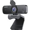 NEWORK 4K Webcam per PC con Sensore Sony, Auto Focus e Copertura per la Privacy, Ultra HD 4K Streaming Camera, 2 Microfoni con Cancellazione del Rumore, USB Plug & Play, 77° FOV, Webcam per Zoom,Skype