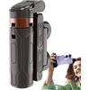 Generic Mini treppiede per telefono, treppiede compatto per telefono, treppiede estensibile, otturatore wireless, portatile, in lega di alluminio, rotazione a 360°, telecomando