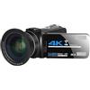 NGDVJEXPHUKS Videocamera, 4K Streaming Videocamera Digitale Webcam for La Fotografia Visione Notturna A Raggi Infrarossi Outdoor 56MP Vlog Recorder(No SD Card,Generation 3)