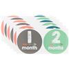 NUOBESTY Adesivi Mese Ragazzo Ragazza Milestone Decal Sticker 12 Pezzi | Carta Adesiva, per Foto Commemorative e Scrapbooking, Design Belli, per Maschietti e Femminucce