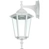 V-TAC VT-750 Portalampada led forma lanterna colore bianco in alluminio e vetro IP44 bianco E27 - sku 7069