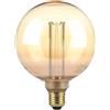 V-Tac VT-2195 Lampadina LED globo 4W E27 G125 vetro ambrato con incisioni laser filamento bianco caldo 1800K - 217475