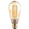 V-Tac VT-2185 Lampadina LED ST64 4W E27 in Vetro Ambrato Art con incisioni laser filamento bianco caldo 1800K - 217474