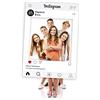 Paprint Cornice Photo Booth Instagram, Facebook, Selfie Frame PERSONALIZZATA, con supporto in pvc solido, disponibili vari formati! Per feste, matrimoni, compleanni, eventi ecc. (Instagram White, 50_x_70_cm)