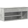 vidaXL Scarpiera Grigio Cemento 102x30,5x45 cm in Legno Multistrato