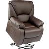 ECO-DE ECODE® Poltrona Relax con Funzione Alza Persona - Poltrona Elettrica con Massaggio e Calore Lombare - Poltrone Elettriche Stressless Ideali per Anziani - Poltrona Relax con Massaggiatore
