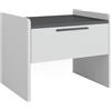 Vicco Panca per la sala da pranzo Roman, Bianco, 53.5 x 41.1 cm | con 1 cassetto, adatto per soluzioni angolari salvaspazio nella zona pranzo