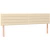 vidaXL Testiera Crema 180x5x78/88 cm in Tessuto
