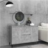 Generico Credenza Grigio Cemento 102x35x70 cm in Legno Multistrato,Buffet e credenze