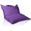Bepouf - Pouf a Sacco, Cuscino Morbido in Poliestere con Imbottitura in Palline di Polistirolo, Poltrona a Sacco Adatta per Camera, Salotto e Esterni - Dimensione Grande 180x140, Colore Viola