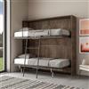 IMAGO FACTORY Kendo Doppio - Mobile Letto a Scomparsa Singolo 2 Letti a Scomparsa (L.200 P.106 H.191) Letto a Scomparsa Orizzontale 100% Made in Italy (Materassi non Compresi, Noce)