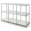 Floordirekt Concept Epure MK-018 - Scaffale a 3 ripiani in metallo, 116 x 40 x 82 cm, colore: Bianco