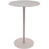 Spetebo Tavolino rotondo in metallo, colore tortora, diametro 35 cm, tavolino da caffè dal design da bistrò, tavolo da soggiorno, tavolo decorativo per fiori, tavolo per telefono, tavolino decorativo