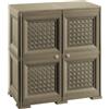 Tontarelli S.p.A. Armadio 2 Moduli con Ante TRAF. 19605019, Wengè, 86x79x47