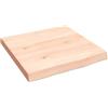 vidaXL Ripiano a Parete 40x40x(2-4) cm Massello Rovere Non Trattato