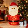 Aigostar Luci Decorative Natalizie a Babbo Natale, Pieghevole, con Telecomando, Bianco Caldo, 8 modalità, 70cm, 50 LED, Timer, IP44 per Interni/Esterni, Decorazione Invernale