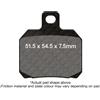 EBC EPFA266HH BRAKE PAD EPFA SIN EXT PR MOTO GUZZI V7 750 RACER (LATE) 2012