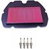 HifloFiltro Filtro Aria Hiflofiltro E 4 X Candele NGK Per Honda CBR600F (1991 A 1994)