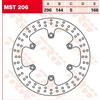 TRW MST206 DISCHI FRENO HONDA NT 700 V DEAUVILLE 2007