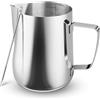 Kolamom Brocca per latte da 600 ml/20 FL.oz in acciaio inox con misurazione marca, accessori baristi, caraffa per il latte per cappuccino, espresso, latte art, amanti del caffè, argento