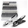 Relaxdays Mollette, Soft Grip, 75 pz., gommate, robuste, nero/bianco | per asciugamani e calzini