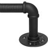 Refrze Bastoni per tende per finestre da 167 a 300 cm, asta per tenda industriale da 2,5 cm, regolabile, resistente, oscurante, per soffitto, camera da letto, patio esterno