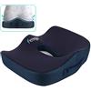Feagar Cuscino per Sedile Ortopedico - Cuscini Ergonomico Sedile per Coccige Sciatica Lombare - Cuscino Memory Foam per Ufficio Casa Auto Sedia a Rotelle, Blu