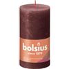 BOLSIUS Candela a colonna effetto velluto, effetto rustico, 13 cm x 7 cm