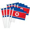 Petite Pine 25 bandiere portatili della Corea del Nord, bandiere tenute in mano con decorazione coreana, striscione decorativo