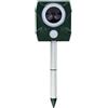 Luocute Repellente per Animali Ad Ultrasuoni, Deterrente per Gatti da Esterno a Energia Solare con Sensore PIR Rilevamento a 110° Portata di 10 M 5 Modalità LED Lampeggiante Suono di (SJZ-118)
