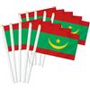 Petite Pine 25 bandiere portatili della Mauritania, bandiere tenute in mano con decorazione mauritana, striscione decorativo