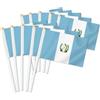 Petite Pine 25 bandiere portatili del Guatemala, bandiere tenute in mano con decorazione del Guatemala, striscione decorativo