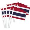Petite Pine 25 bandiere palmari della Thailandia, bandiere tenute in mano decorazione thailandese, banner decorativo