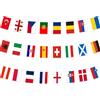 YAAVAAW Decorazioni per Feste Eurovision Bandierine Banner, Bandiere di 24 Nazioni Europee Bandierine 7,5m 14x21cm, Decorazioni Concorso Eurovisione della Canzone 2025 per Celebrazioni Nazionali, Forniture