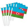 Petite Pine 25 bandiere palmare Azerbaigian, bandiere tenute in mano con decorazione azera, banner decorativo