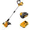 HYTAMA TOOLS TOLSEN - Decespugliatore Tagliabordi a Batteria 20V, Stelo in Alluminio Regolabile, Rasaerba Elettrico da Giardino, Diametro Taglio 30 cm Batteria 4.0AH e Caricatore Inclusi