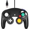 Arrocent Controller GC, ricambio per controller Gamecube, compatibile con controller USB cablato Game Cube / PC Windows 7 8 10 (nero)