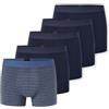 Schiesser Schiesser Herren 5 Pack Boxershorts Bio Baumwolle Multipack - 95/5 Organic Boxer a Pantaloncino Uomo (Pacco da 5)