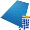 ® Telo Copri Piscina Rettangolare 5X10M, Telone Impermeabile in PE 160G/M², Resi