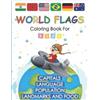 MC Creative Design World Flags Coloring Book for kids (Tascabile)