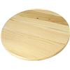 Fair Shop Tagliere Rotondo in Legno con Base Rotante, Diametro 35 cm, Vassoio da Portata Piatto Pizza Girevole, a 360°, per servire Dolci, Formaggi, Finger Food Tapas