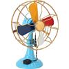 Luocute Ventilatore da Tavolo Vintage Model, Decorazione con ventilatore antico, per L'arredamento del Patio del Giardino del Lavoro del Casa