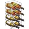 mDesign Portabottiglie Vino in Plastica Robusta - Bottigliera e Scaffale Porta Vino per conservazione ottimale di vini - Struttura componibile - Per 8 bottiglie